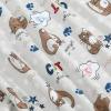 imageAmerican Trends Womens Pajama Sets Two Piece Sleep Shirt Short Sleeve Cartoon Print Pj Set Tops with Capri Pants SleepwearCoffee Cat