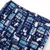 imageAmerican Trends Womens Pajama Sets Two Piece Sleep Shirt Short Sleeve Cartoon Print Pj Set Tops with Capri Pants SleepwearDark Blue and White Cat