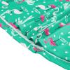 imageAmerican Trends Womens Pajama Sets Two Piece Sleep Shirt Short Sleeve Cartoon Print Pj Set Tops with Capri Pants SleepwearFlamingo on Green