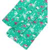imageAmerican Trends Womens Pajama Sets Two Piece Sleep Shirt Short Sleeve Cartoon Print Pj Set Tops with Capri Pants SleepwearFlamingo on Green