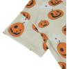 imageAmerican Trends Womens Pajama Sets Two Piece Sleep Shirt Short Sleeve Cartoon Print Pj Set Tops with Capri Pants SleepwearFlower Pumpkin