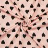 imageAmerican Trends Womens Pajama Sets Two Piece Sleep Shirt Short Sleeve Cartoon Print Pj Set Tops with Capri Pants SleepwearPink Black Heart