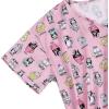 imageAmerican Trends Womens Pajama Sets Two Piece Sleep Shirt Short Sleeve Cartoon Print Pj Set Tops with Capri Pants SleepwearPink Cat Cup