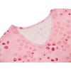 imageAmerican Trends Womens Pajama Sets Two Piece Sleep Shirt Short Sleeve Cartoon Print Pj Set Tops with Capri Pants SleepwearPink Floral