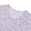 imageAmerican Trends Womens Pajama Sets Two Piece Sleep Shirt Short Sleeve Cartoon Print Pj Set Tops with Capri Pants SleepwearPurple Star