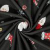 imageAmerican Trends Womens Pajama Sets Two Piece Sleep Shirt Short Sleeve Cartoon Print Pj Set Tops with Capri Pants SleepwearSnowman on Black