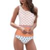 imageAthletic One Piece Swimsuits for Women Tummy Control Bathing Suits or Teen Girls Swimwear2 Orange Scales