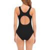 imageAthletic One Piece Swimsuits for Women Tummy Control Bathing Suits or Teen Girls SwimwearBlack