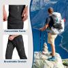 imageMens Hiking Pants Convertible Quick Dry Pants Outdoor Sport Lightweight Cargo Pants Fishing Tactical PantsBlack