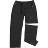 imageMens Hiking Pants Convertible Quick Dry Pants Outdoor Sport Lightweight Cargo Pants Fishing Tactical PantsBlack