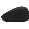 imageNewsboy Flat Cap Hats for Men  Vintage Ivy Cabbie Driving Fitted CapBlack