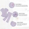 imageAmerican Trends 2 Pack Cotton Pajamas for Women Set Two Piece Short Sleeve Sleepwear Tops with Capri Pants Summer Pj SetSet6