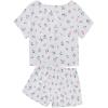 imageAmerican Trends Pajamas Set for Women 2 Piece Button Down Short Sleeve Pj Set Cute Pajamas Floral Sleepwear loungewear setPink Floral