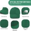 imageAmerican Trends Smile Face Baseball Cap for Women Men Ponytail Trucker Dad Hat Adjustable Golf Tennis HatGreen