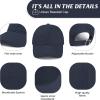 imageAmerican Trends Smile Face Baseball Cap for Women Men Ponytail Trucker Dad Hat Adjustable Golf Tennis HatNavy