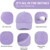 imageAmerican Trends Smile Face Baseball Cap for Women Men Ponytail Trucker Dad Hat Adjustable Golf Tennis HatPurple