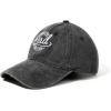 imageAmerican Trends Smile Face Baseball Cap for Women Men Ponytail Trucker Dad Hat Adjustable Golf Tennis HatZ Dad Black