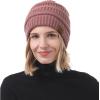 imageAmerican Trends Winter Hats for Women 4 Pack Beanie Hats Caps Knit Chunky Slouchy Beanie HatsA Pin K