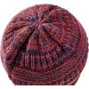 imageAmerican Trends Winter Hats for Women 4 Pack Beanie Hats Caps Knit Chunky Slouchy Beanie HatsA Purple Colorful