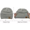 imageAmerican Trends Winter Hats for Women 4 Pack Beanie Hats Caps Knit Chunky Slouchy Beanie HatsBlackdeep Greylight Greyblack Dot