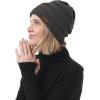 imageAmerican Trends Winter Hats for Women 4 Pack Beanie Hats Caps Knit Chunky Slouchy Beanie HatsBlacklight Greydeep Greywine Red