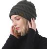 imageAmerican Trends Winter Hats for Women 4 Pack Beanie Hats Caps Knit Chunky Slouchy Beanie HatsDark Grey
