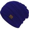 imageAmerican Trends Winter Hats for Women 4 Pack Beanie Hats Caps Knit Chunky Slouchy Beanie HatsRoyal Blue