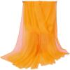 imageAmerican Trends Womens Silk Feeling Scarf Head Scarves Long Satin Scarf Wrap Neck Scarf Lightweight Bandana for WomenOrange