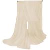 imageAmerican Trends Womens Silk Feeling Scarf Head Scarves Long Satin Scarf Wrap Neck Scarf Lightweight Bandana for WomenWhite