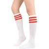 imageAmerican Trends Womens Softball Socks Knee High Socks for Cosplay Party Stockings Leggings05 1 Pack White Red