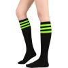 imageAmerican Trends Womens Softball Socks Knee High Socks for Cosplay Party Stockings LeggingsZ 3 Pack Orange Pink Green