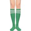 imageAmerican Trends Womens Softball Socks Knee High Socks for Cosplay Party Stockings Leggings02 1 Pack Green White