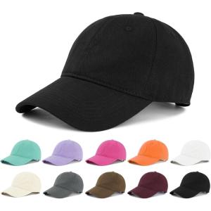 imageAmerican Trends Smile Face Baseball Cap for Women Men Ponytail Trucker Dad Hat Adjustable Golf Tennis HatBlack