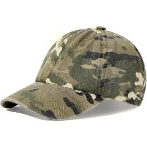 imageAmerican Trends Smile Face Baseball Cap for Women Men Ponytail Trucker Dad Hat Adjustable Golf Tennis HatCamo B