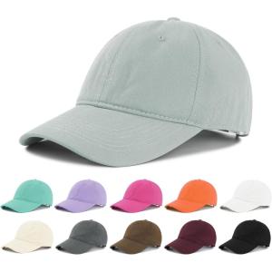 imageAmerican Trends Smile Face Baseball Cap for Women Men Ponytail Trucker Dad Hat Adjustable Golf Tennis HatLight Grey