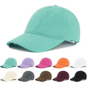 imageAmerican Trends Smile Face Baseball Cap for Women Men Ponytail Trucker Dad Hat Adjustable Golf Tennis HatPeacock Blue