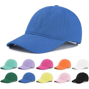 imageAmerican Trends Smile Face Baseball Cap for Women Men Ponytail Trucker Dad Hat Adjustable Golf Tennis HatRoyal Blue