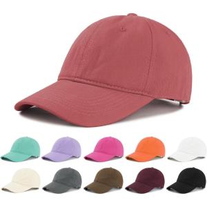 imageAmerican Trends Smile Face Baseball Cap for Women Men Ponytail Trucker Dad Hat Adjustable Golf Tennis HatSalmon Pink