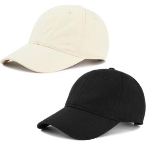 imageAmerican Trends Smile Face Baseball Cap for Women Men Ponytail Trucker Dad Hat Adjustable Golf Tennis HatZ Black  Beige