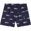 imageAmerican Trends Boys Swim Trunks Toddler Swim Shorts Bathing Suit Kids Swimsuit Youth SwimwearNavy Blue Fishbone