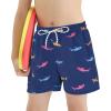 imageAmerican Trends Boys Swim Trunks with Compression Liner Swim Shorts Quick Dry Swimsuit Swimwear Bathing Suit Kids Youth ShortBlue Shark