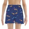 imageAmerican Trends Boys Swim Trunks with Compression Liner Swim Shorts Quick Dry Swimsuit Swimwear Bathing Suit Kids Youth ShortBlue Shark