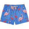 imageAmerican Trends Boys Swim Trunks with Compression Liner Swim Shorts Quick Dry Swimsuit Swimwear Bathing Suit Kids Youth ShortBlueflamingo