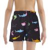 imageAmerican Trends Boys Swim Trunks with Compression Liner Swim Shorts Quick Dry Swimsuit Swimwear Bathing Suit Kids Youth ShortColorful Sharks