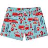 imageAmerican Trends Boys Swim Trunks with Compression Liner Swim Shorts Quick Dry Swimsuit Swimwear Bathing Suit Kids Youth ShortFire Engine