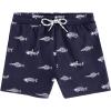 imageAmerican Trends Boys Swim Trunks with Compression Liner Swim Shorts Quick Dry Swimsuit Swimwear Bathing Suit Kids Youth ShortNavy Fishbone