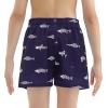 imageAmerican Trends Boys Swim Trunks with Compression Liner Swim Shorts Quick Dry Swimsuit Swimwear Bathing Suit Kids Youth ShortNavy Fishbone