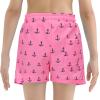 imageAmerican Trends Boys Swim Trunks with Compression Liner Swim Shorts Quick Dry Swimsuit Swimwear Bathing Suit Kids Youth ShortPink Anchor