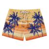 imageAmerican Trends Boys Swim Trunks with Compression Liner Swim Shorts Quick Dry Swimsuit Swimwear Bathing Suit Kids Youth ShortSunsetcoconut Palms