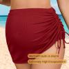 imageAmerican Trends Maternity Swimsuit Two Piece Pregnancy Bikini Set with Skirt High Waist Maternity Bathing Suit for WomenDark Green